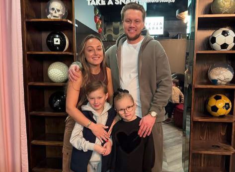 Dean Franklin with his family
