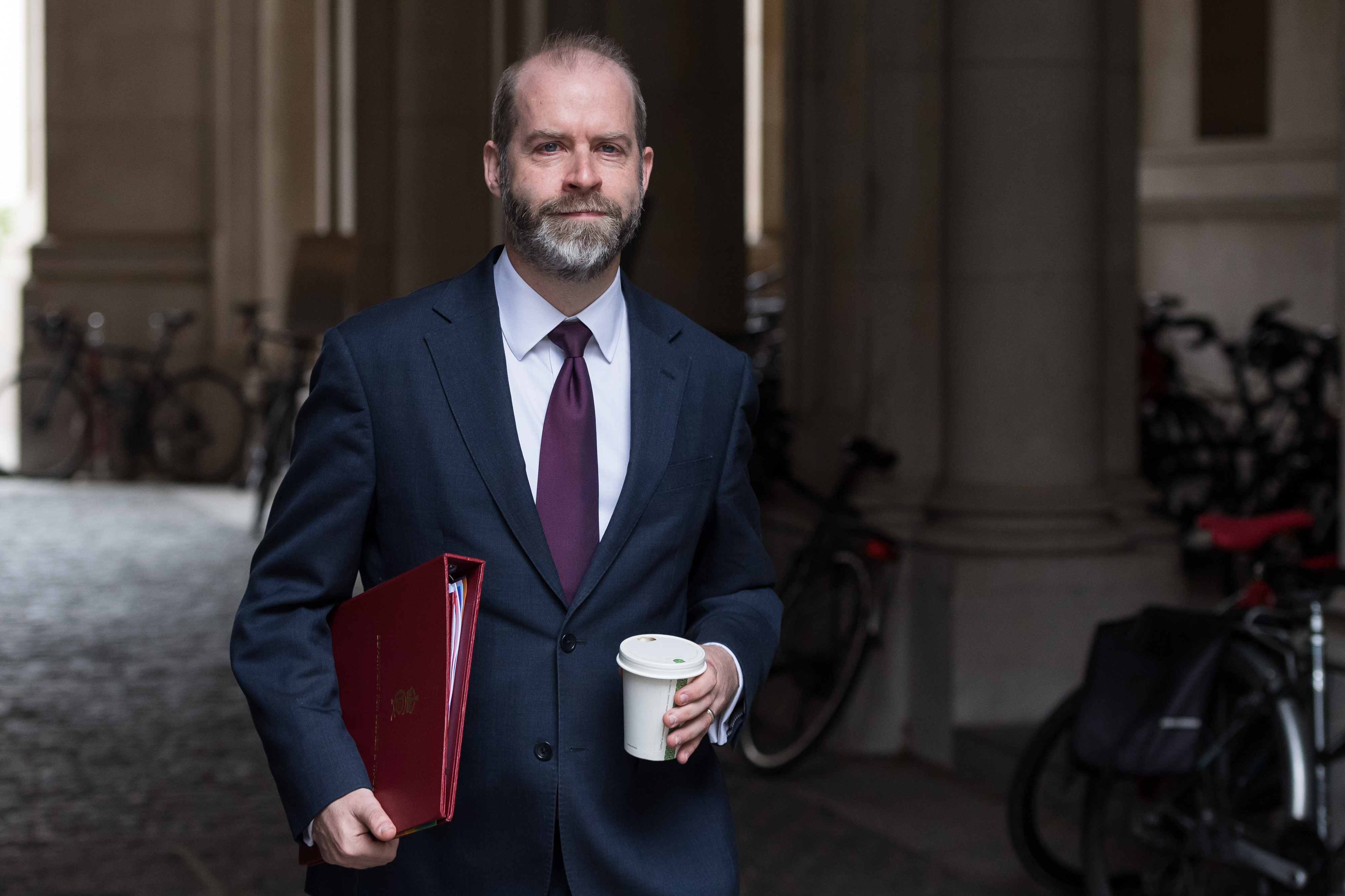 Jonathan Reynolds arriving at Downing Street for a cabinet meeting.